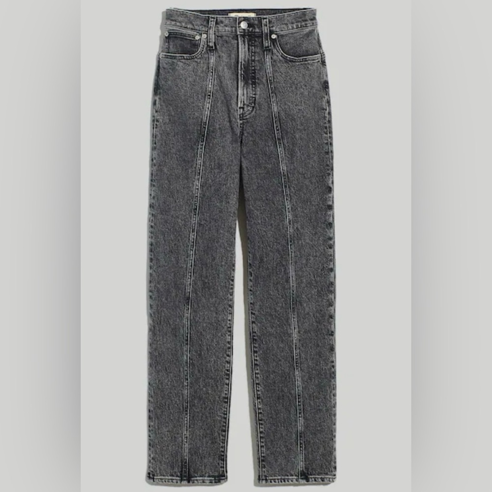 Madewell The Perfect Vintage Straight Jean in Meaford Wash: Seamed Edition Sz 26 - Picture 4 of 16
